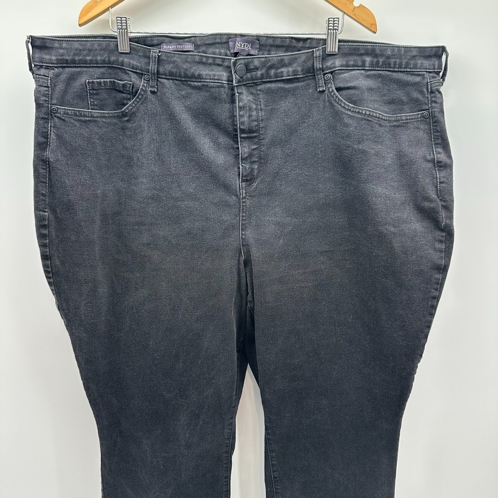 NYDJ Jeans Womens 28W Black Denim Barbara Bootcut Stretch 5-Pocket Comfort